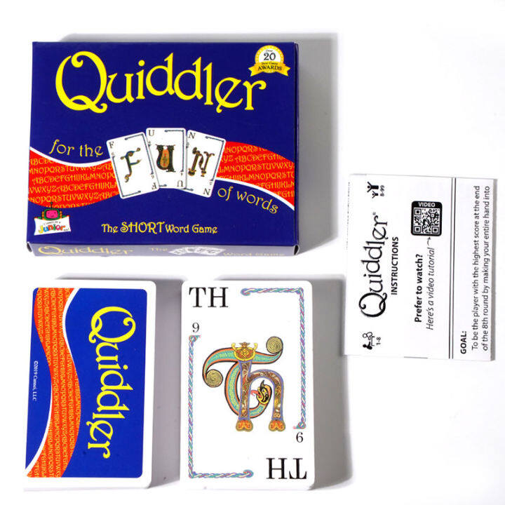 quiddler-เกมไพ่ทำคำสั้นๆพร้อมไพ่ที่จะชนะ