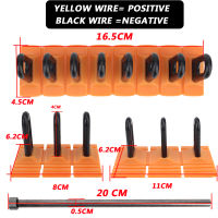 【cw】Car Dent Pulling Tool Glue Puller Tabs Kit For Paintless Dents Repair Orange Color Tab and Metal Rod