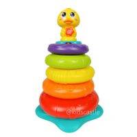 TheWoodyToys ห่วงหยอดสายรุ้งน้องเป็ดน้อย Stacking Rainbow Duck with Music/Light