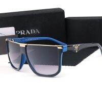 ใหม่คลาสสิกกรอบใหญ่แว่นกันแดด Prada แฟชั่นผู้ชายและผู้หญิงแฟชั่นเกาหลีแว่นกันแดดท่องเที่ยวถนนยิงป้องกันแสงสะท้อนอาทิตย์แว่นตา