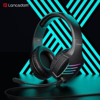 Langsdom HCG07A USB 7.1สเตอริโอแบบมีสาย Gaming Headset Gamer หูฟังพร้อมไมโครโฟนสำหรับแล็ปท็อปพีซี PS4 PUBG Gamer