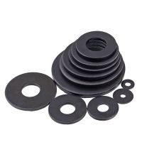 Bantalan Gasket polos baja karbon 8.8 kualitas hitam bantalan Gasket datar M2 M2.5 M3 M4 M5 M6 M8 M10 M12 M14 M16 M18 M20 M22 M24 M27 M30