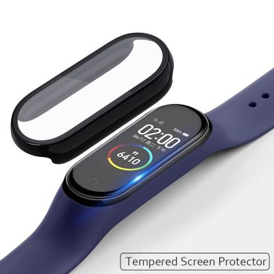 Tempered Glass Film For Xiaomi Mi Band 8 7 5 6 4 NFC Screen Protector Case For Xiaomi Mi band 6 5 4 Miband 7 6 Smart Watchband Network Access Points N