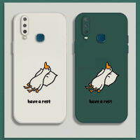 เคสโทรศัพท์ เคส Vivo Y3 Y12 Y17 Y19 เคสการ์ตูนน่ารักเป็ดเคสซิลิโคนเหลว Flocking ฝาครอบโทรศัพท์ป้องกัน