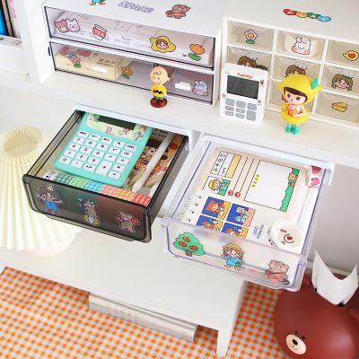 Clear Under Drawer Type Desktop Under Desk Storage Box Hidden Office Organizer Drawer Boxs Desk Stationery Box Storage Tools