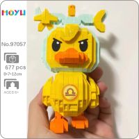 Moyu 97057 Zodiac Libra Duck Animal Constellation Pet Doll Model DIY Mini Diamond Blocks Bricks Building Toy for Children no Box