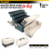 กล่องใส่อุปกรณ์ตกปลา Plano Six Tray 6 ชั้น สลักและบานพับผลิตจากพลาสติก แขนล๊อคผลิตจากทองเหลือง กันน้ำ กันฝน