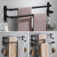 Bathroom Towel Holder Cabinet Bar Toilet Slippers Storage Shelf Household Kitchen Punch-free Toiletries Organizer Towel Holder