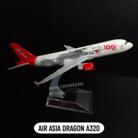 Scale 1:400 Metal Aviation Replica Air Asia Dragon A320 Air Aircraft Model Diecast Airplane Miniature Kids Gift Toys for Boys