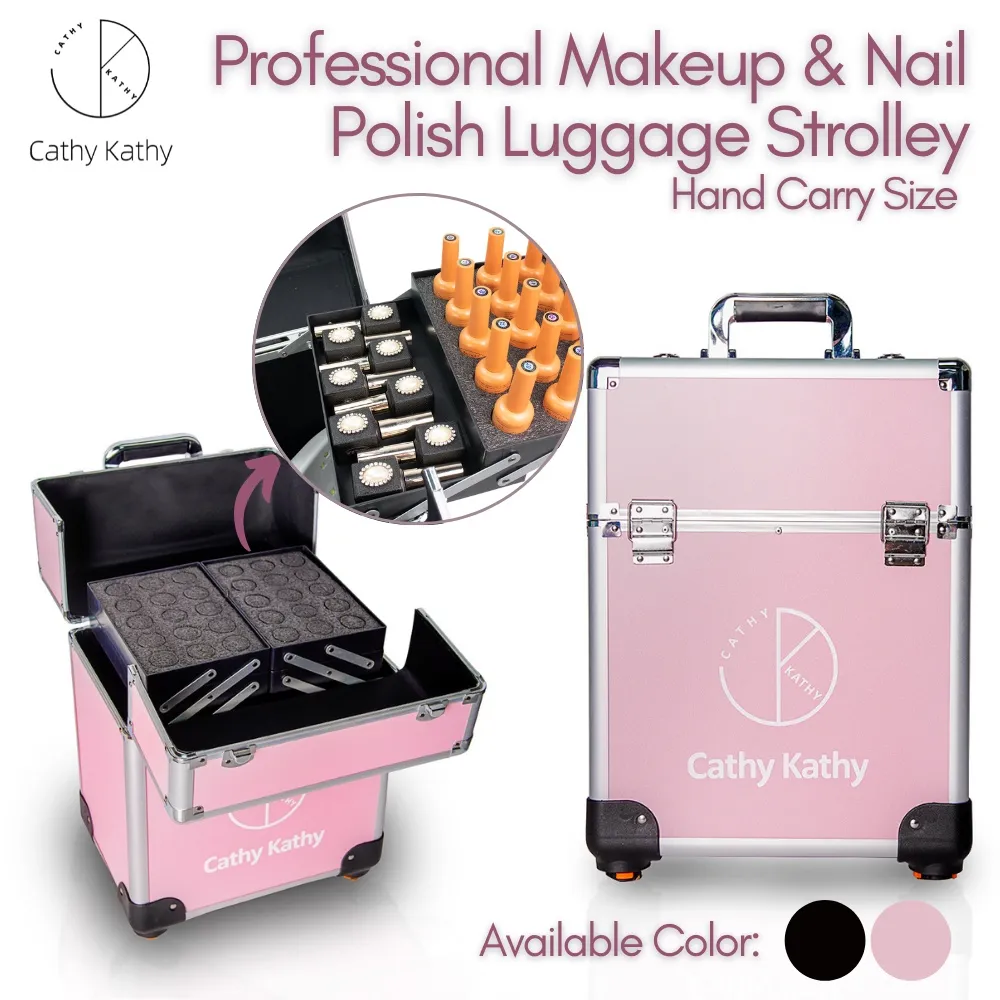 Factory direct sales Cathy Kathy Lightweight Makeup and Nail Polish Luggage Easy to Carry Stroller Polish Organizer | Lazada PH Factory direct sales Cathy Kathy Lightweight Makeup and Nail Polish Luggage Easy to Carry Stroller Polish Organizer | Lazada PH