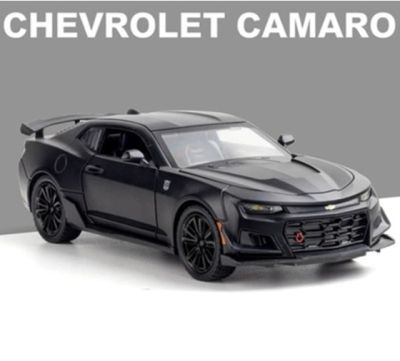 รถ Chevrolet Camaro โมเดลรถยนต์สปอร์ตอัลลอยด์1:24รถของเล่นโลหะของเล่นสำหรับเด็ก