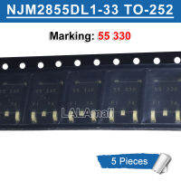 5Pcs NJM2855DL1-33 TO252 NJM2855DL1-33-TE1เครื่องหมาย55330 55 330-252 SMD Low Dropout Voltage Regulator ใหม่เดิม