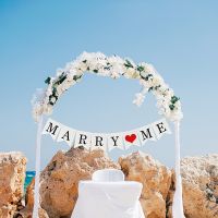 【YF】☼☃  5M Just Married Wedding Bunting Marry Photo Booth Prop Decorations Make a Proposal