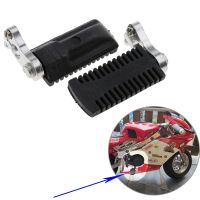 1 Pair Motorcycle Rear Foot Pegs Rests Pedals Footpegs for 47cc 49cc Mini Pocket Bike Motorcycle Metal Pedal Pads