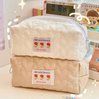 Square Pillow Pencil Case Portable Stationery Bag Ins Large-capacity Portable Travel Cosmetic Bag Student Stationery Box