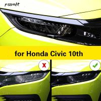 For Honda Civic 10Th 2016 2017 2018 2019 2020 TPU Car Accessories Lamp Hoods Transparent Black Headlight Film Protective Sticker