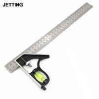 1PCS Precise Stainless Steel Measuring Tools Aluminium Combination Square Diy Workshop Hardware Angle Spirit Level 12" (300mm) Shoes Accessories