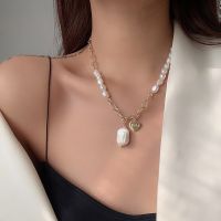 Hot Sell Natural Baroque Freshwater Pearl Elegant Love Heart 14K Gold Filled Ladies Chokers Necklace Jewelry For Women Gifts