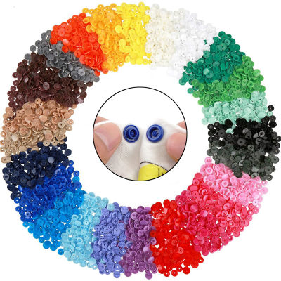 25Sets round Plastic Snaps Button Fasteners T5 Bag Folder Dark Buckle Button Resin Garment Accessories For Clothes Scrapbooking