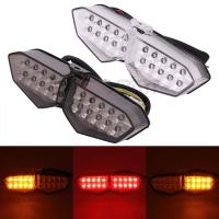 ไฟท้ายรถจักรยานยนต์เบรคไฟเลี้ยวแบบบูรณาการ LED Light สำหรับ Yamaha YZF R6 2003-2005 R6S 2006-2008 XTZ 1200 2012-2014