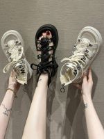 ✌❐❇ Yongxis design niche platform sandals for women in summer 2023 new Korean style hollow one-strap Roman shoes