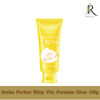 Senka Perfect Whip Vitc Poreless Glow 100g รูขุมขนกว้างที่แสนกวนใจด้วยวิปโฟมล้างหน้า จากเซนกะ ช่วยให้รูขุมขนดูเล็กลง และผิวไบรท์กระจ่างใส เพื่อผิวสวยโก