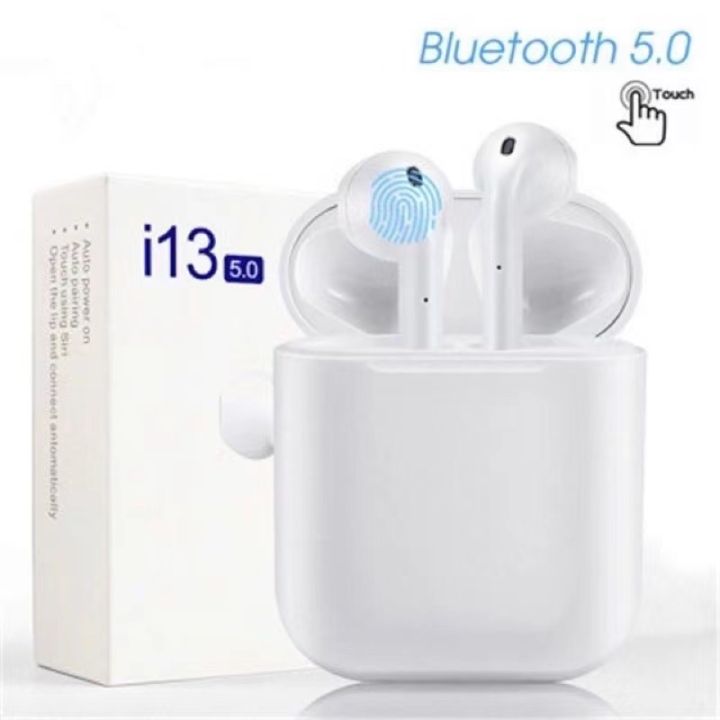 i13-หูฟัง-tws-รุ่น-ใหม่-พร้อมกล่องชาร์จ-หูฟังบลูทูธไร้สาย-bluetooth-v5-0-หูฟังไร้สาย-ใช้ได้ทุกรุ่น-i13