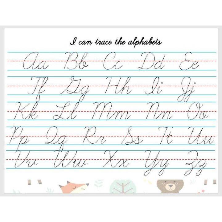 Y yklvn30msf81 LAMINATED CURSIVE TRACING OF NAME ALPHABET PLUS MARKER ...