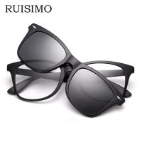 Magnet Clip on Sunglasses clip on glasses square Lens Men Women mirror clip Sun Glasses Night Vision Driving sunglasses for men Cycling Sunglasses