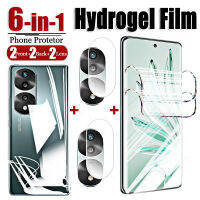 ฟิล์ม Hydrogel บนตัวป้องกันหน้าจอสำหรับ Honor 70 Pro 60 X9 X8 X7 4G 5G X40 X30 ป้องกันหน้าจอกล้องเลนส์กระจกนิรภัย-Aluere