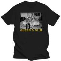 Large mens short sleeves Queen And Slim Movie Romantic Drama African American Bonnie And Clyde Movie Fan T 4XL.5XL.6XL