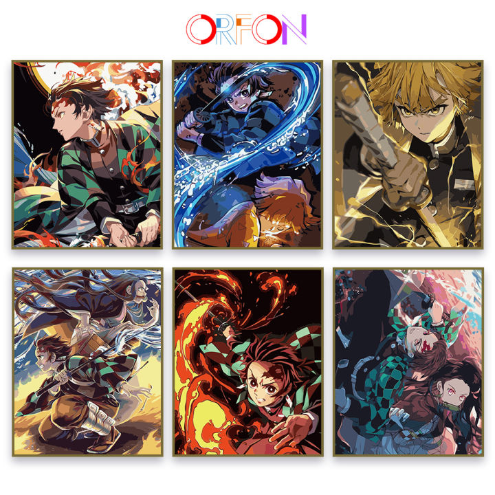 cnmd DIY Painting by Numbers Naruto Anime Pictures New Creative DIY Digital  Oil Painting with Brush and Acrylic Paint by Numbers for Adults Canvas  Pictures 50 x 70 cm (Combination Field) :