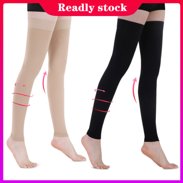 1 pair Level 2 2232mmHg Thigh Compression Socks Above the Knee