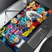 Anime Dragon Ball Mouse Pad แผ่นรองเมาส์เกมมิ่งขนาดใหญ่ อุปกรณ์เล่นเกมแล็ปท็อป PC เมาส์เกมมิ่ง