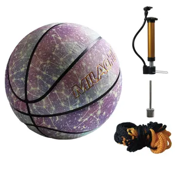 Colorful Holographic Reflective Basketball Ball PU Leather Night Game  Street Game Glowing Basketball Sports Luminous Basketball