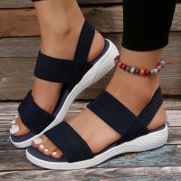 Shoes for Women 2023 Open Toe Platform Womens Sandals Summer Casual Ladies Walking Wedges Solid Slip-on Female Rome Sandalias