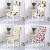 Plant Style Chair For Cover Elastic Dining Room Chairs Flowers Butterfly Chaircase Modern Dining Chairs Covers Home Stuhlbezug Sofa Covers  Slips