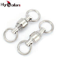 HYBOLAN 10 pcs ขั้วต่อตกปลาลูกปืนหมุนได้สูง Rolling Solid แหวนสแตนเลสอุปกรณ์ตกปลา Tackle-SLPPP STORE