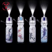 ♦▤✷ Keep Cool Insulated Bike Sports Water Bottle Spray Mist Squeeze Bottle 500ml Misting Portable Outdoor Double-deck Spray