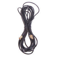 Deng 1PC 5M WIFI Router ANTENNA EXTENSION CABLE RG174 RP-SMA ชายหญิง