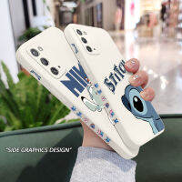 เคสกราฟฟิตี้สีน้ำเงิน Samsung Galaxy Note 20 Ultra 10 Plus 9 ซิลิโคนเหลวรูปแบบด้านข้าง