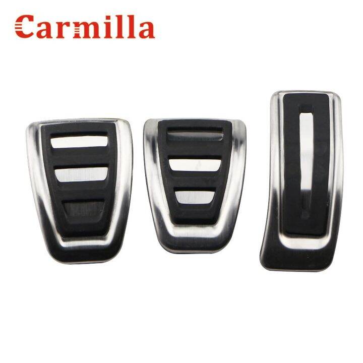 แป้นเหยียบรถยนต์-carmilla-สำหรับ-audi-a4-b8-a6-a7-a8-s4-rs4-a5-s5-rs5-8t-q5-sq5เชื้อเพลิง8r-เบรคที่พักเท้าอุปกรณ์ตกแต่งรถยนต์ฝาครอบเหยียบ