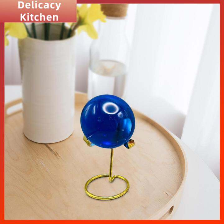 Delicacy Kitchen Crystal Ball Storage Rack Sphere Display Stand Statue