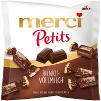 สินค้าเข้าใหม่ Premium ? Merci Petits Chocolate Dark Whole-Dunkle Vollmilch 125g ช็อกโกแลตนำเข้าจากต่างประเทศ เมอชี่ เพอทิตส์ (merci Petits) 125?