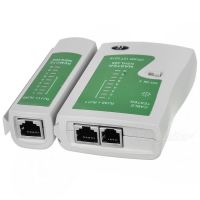 เครื่อง ทดสอบสายแลน Network Lan/สายโทรศัพท์ Cable Tester ที่เช็คสายแลน กล่องสีเขียว