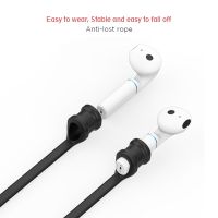 Untuk Huawei FlyPods untuk Xiaomi Earphone Udara Silikon Kabel Pemegang Tali Headphone Bluetooth Nirkabel Kabel Tali Leher Antihilang