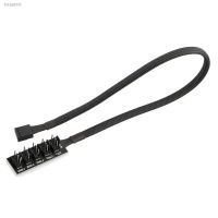 ☈☑□ 1 to 5 4-Pin 3Pin Molex TX4 PWM CPU Cooling Fan Adapter Splitter Braided Power Cable