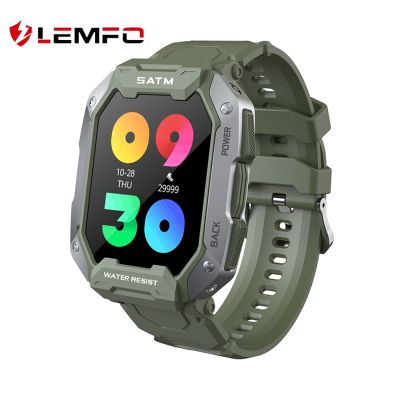 ZZOOI LEMFO LC20 Smart Watch Men 2023 Outdoor Sport Smartwatch 5ATM Waterproof 50 Days Steadby Lifetime 1.7 Inch DIY Watch Face