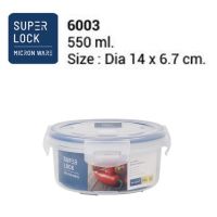 SUPERLOCK กล่องถนอมอาหาร กลม รุ่น 6003 (550ML.) และ 6004 (1150ML.)