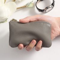 Genuine leather coin purse for women small mini cowhide mothers zipper key thin small wallet coin small coin bag